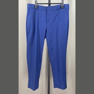 NEW Banana Republic Pants Womens 8 petite blue black Avery straight leg preppy